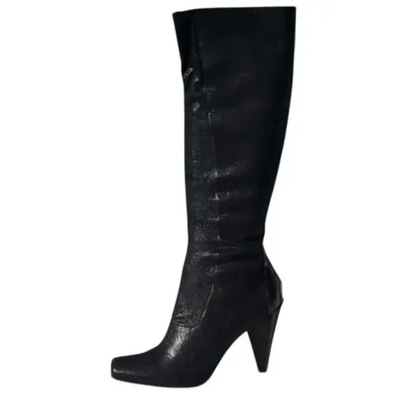 Donald Pliner Couture Black Suede Leather Boot Shoe Water Resistant New NWT $495